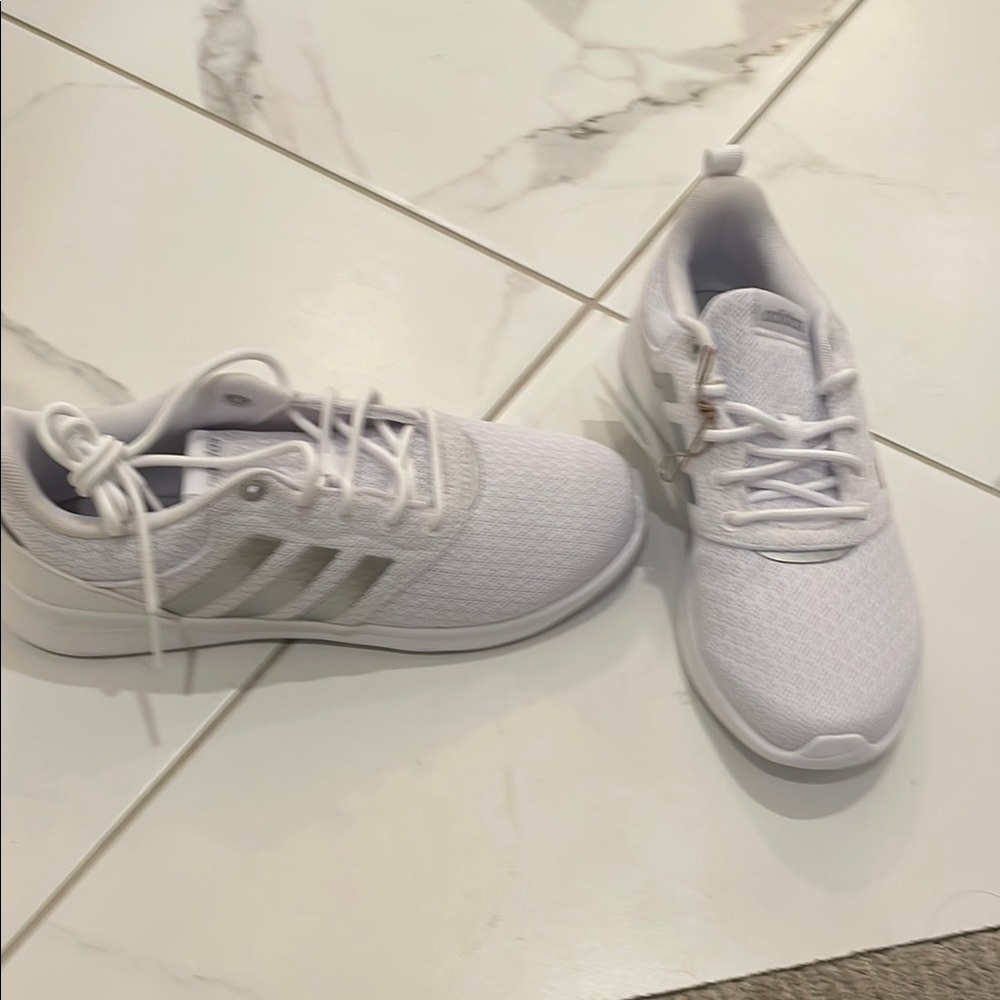 Adidas womens White and Gray Sneakers